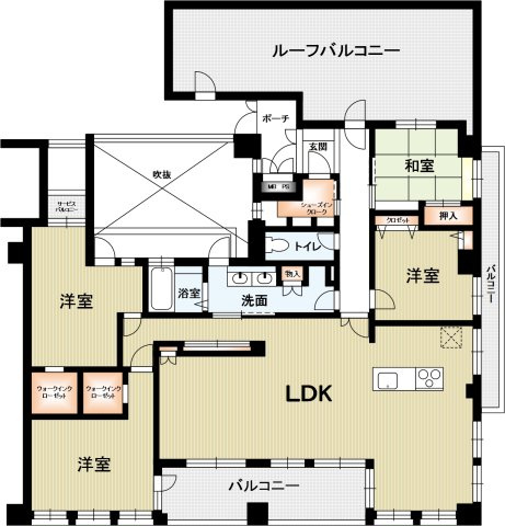 ワコーレ御影シーズンズ住吉山手の杜の間取り