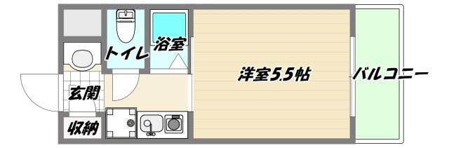 大阪市淀川区西三国３丁目の賃貸マンションの間取り