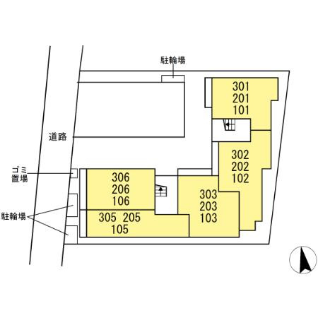 グラナーデ貫井の区画図