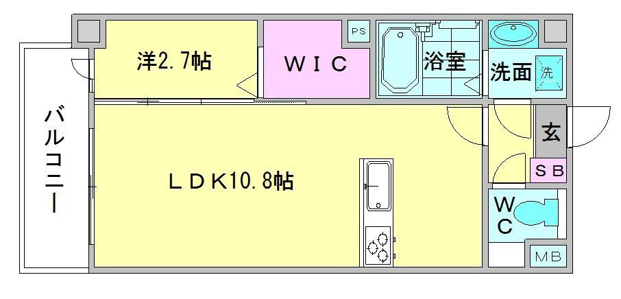 LELION KAWAKAMI（ ル リオン カワカミ）の間取り|使いやすい間取りです。