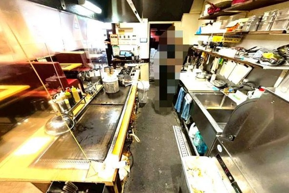 天王寺区大道1階店舗のキッチン