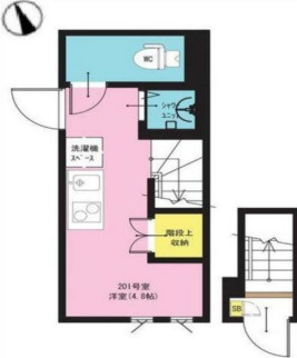杉並区高円寺南３丁目のアパートの間取り