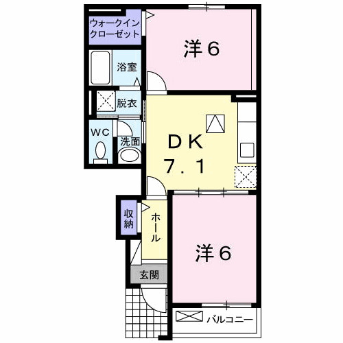 コンフルアンス　ＭⅡの間取り