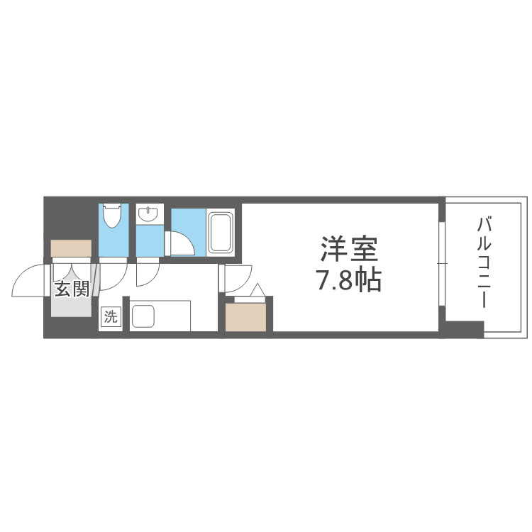 Alivis浪速東SoL TERRACEの間取り