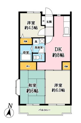 ルミエール南越谷の間取り