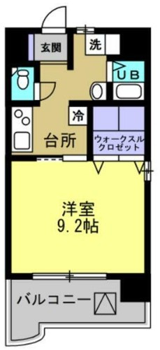 千葉市中央区神明町の賃貸マンションの間取り