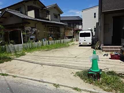 南区向洋大原町の前面道路含む現地写真