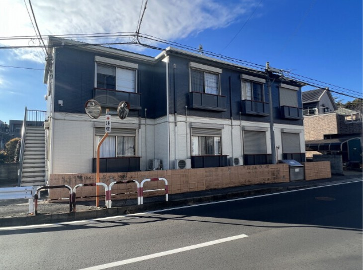 習志野市屋敷３丁目のアパートの外観