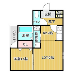 フジパレス八坂町の間取り