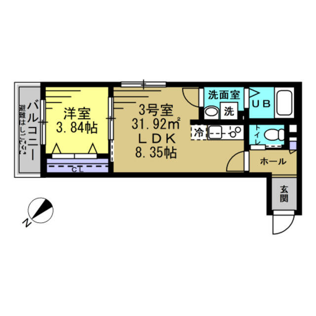 ＲＩＺＥ柏たなかⅡの間取り