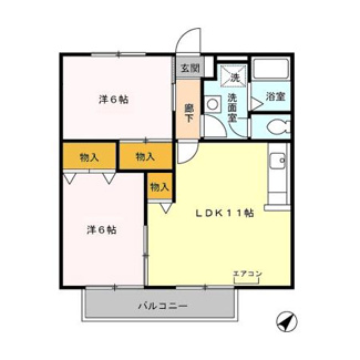 【間取り】 | ジャックパレスⅥ