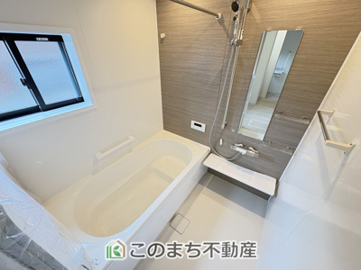 【浴室】 | クライン小山市間々田第4期　  | お風呂は足を延ばしてゆったり入浴できる広々1坪タイプ☆