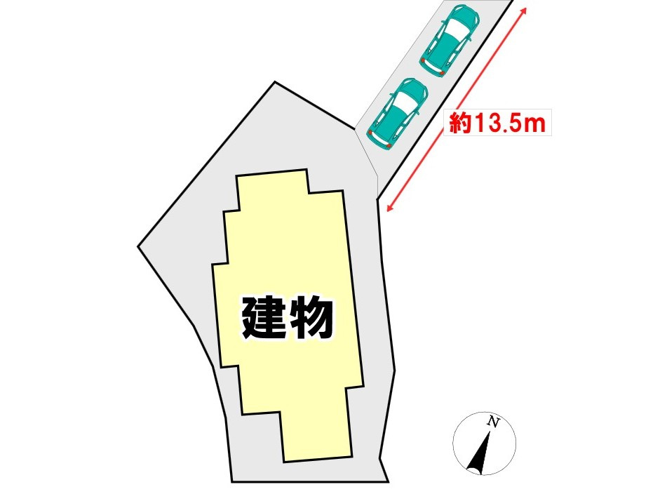 那珂川市恵子5丁目 中古戸建の区画図|【配置図】※図面と現況が異なる場合は現況を優先いたします