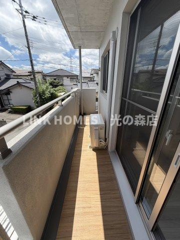 菊池郡菊陽町大字津久礼の賃貸マンションのバルコニー