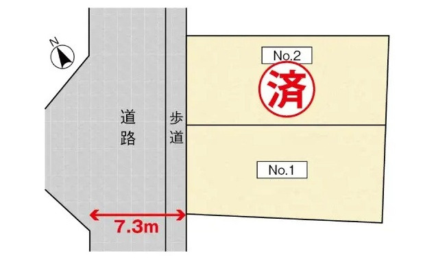 安佐南区八木９丁目の土地図
