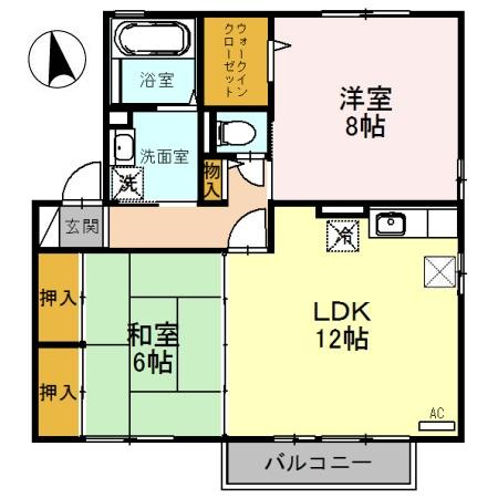 サンクレスト陽明　Ｂの間取り