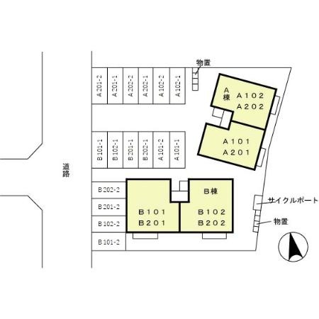 サンクレスト陽明　Ｂの区画図