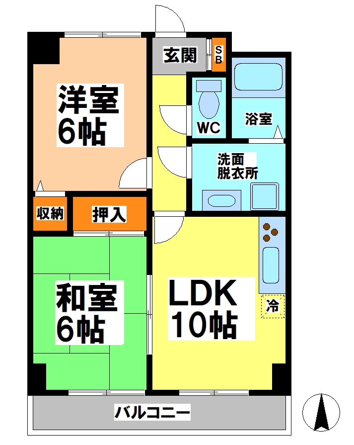 エクリーンミタカⅠの間取り
