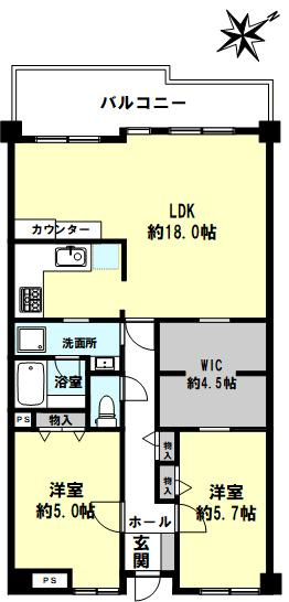 ライオンズマンション垂水北の間取り