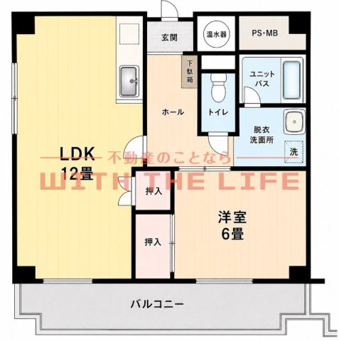 エバーライフ通町【キャッシュバック】の間取り