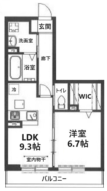 ふじみ野市うれし野２丁目の賃貸マンションの間取り