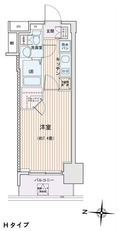 エスティメゾン錦糸町Ⅱの間取り