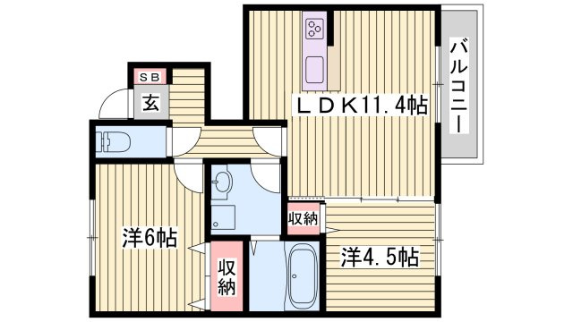 カーサフィオーレの間取り