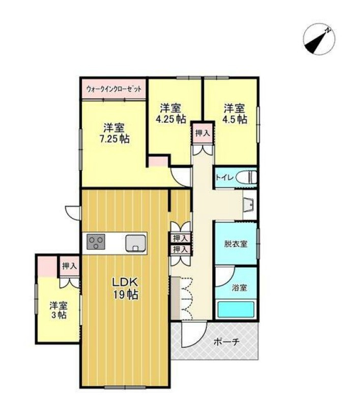【中古戸建】高崎市金古町の間取り|■間取り図｜敷地面積：264.55（約80.02坪）　建物面積：90.55（約27.39坪）