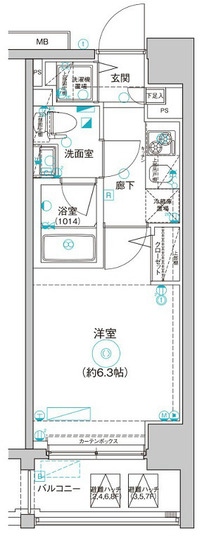 Le'a横濱ヴィヴァーチェの間取り