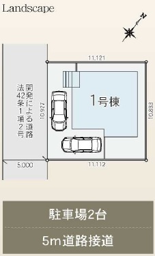 市川市中国分５丁目の区画図