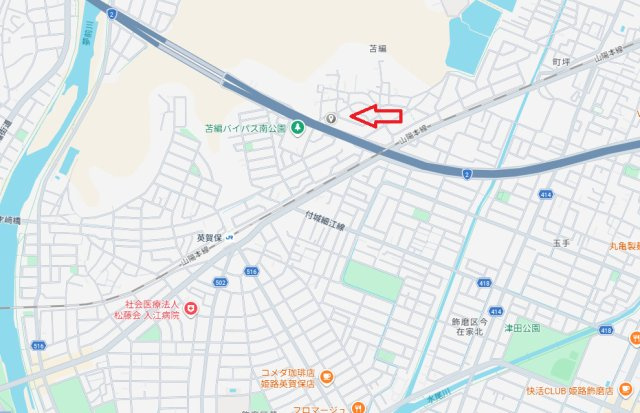 姫路市苫編第2（全2棟）2号棟の地図