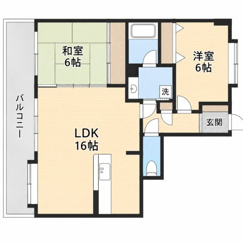 エバーライフリオ筑紫野Ⅱの間取り