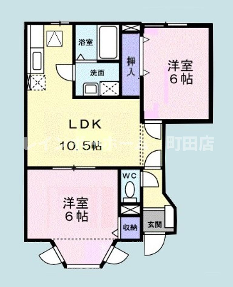 フレ－ル※初期費用分割あと払いサービス利用可能物件の間取り