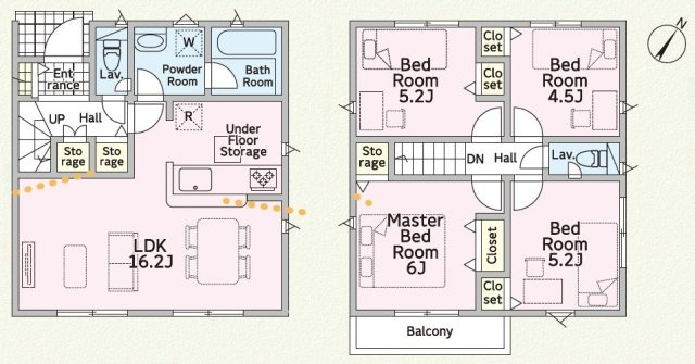 【間取り】 | 葵区岳美第4　新築戸建　2号棟