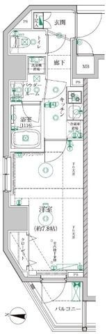 レアライズ清澄白河の間取り