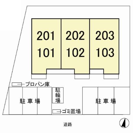 ジュネスの区画図