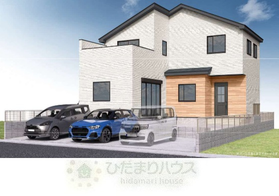 野田市中根5期　新築戸建　1号棟の外観パース|外観パース（現状と異なる場合がございます。）