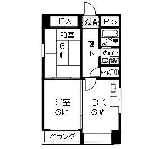 エバーグリーン2番館の間取り