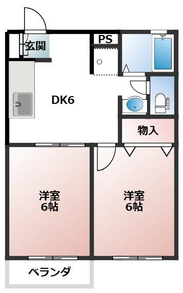 グリーンフローラス御堀の間取り