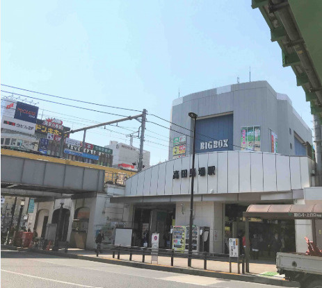 新宿区高田馬場１丁目の店舗一部の周辺
