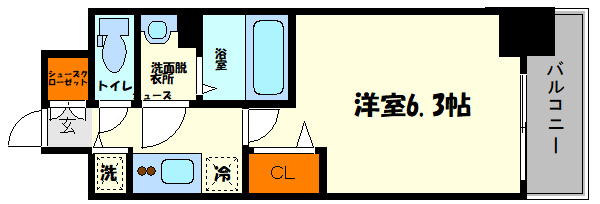 レオンコンフォート阿波座西の間取り|レオンコンフォート阿波座西　間取り