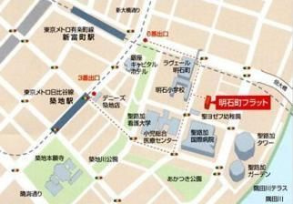 【地図】 | オーキッドレジデンス明石町【旧：明石町フラット】