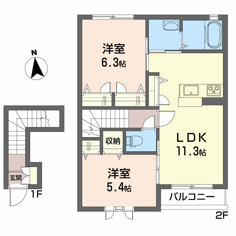 シャーメゾン ルフレの間取り