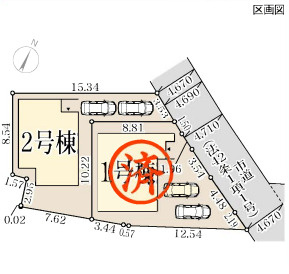 リーブルガーデン中区深井水池町の区画図