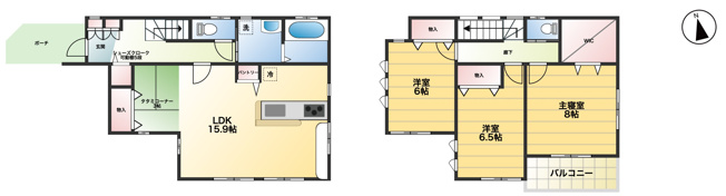 【間取り】 | 桶川市加納　中古戸建