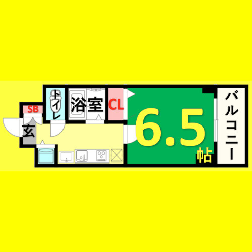 プレサンス名古屋STATIONアライブ　名古屋市賃貸　仲介手数料無料の間取り