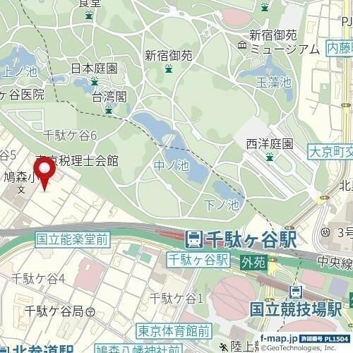 ＣＥＮＴＲＡＬ　ＧＡＲＤＥＮ　ＲＥＳＩＤＥＮＣＥ　ＴＯＫＹＯの地図