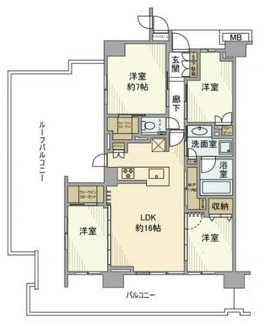 【間取り】 | プラウド京急蒲田 | 間取りです。