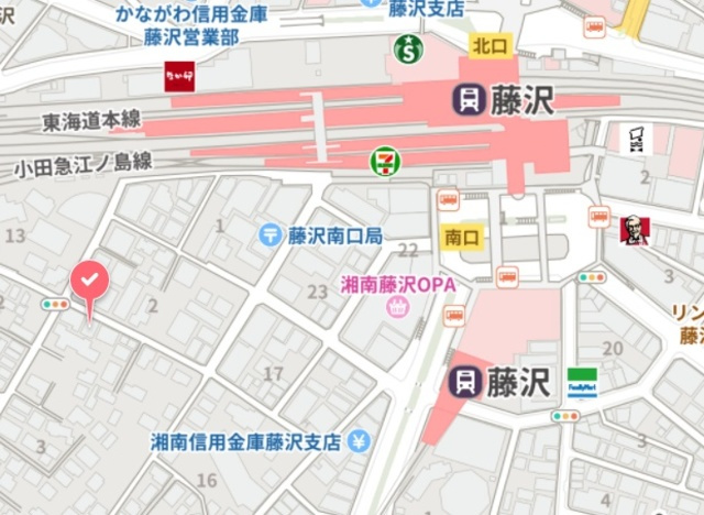 オリオンスクエアの地図