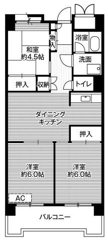 【間取り】 | ビレッジハウス品川八潮タワー１号棟